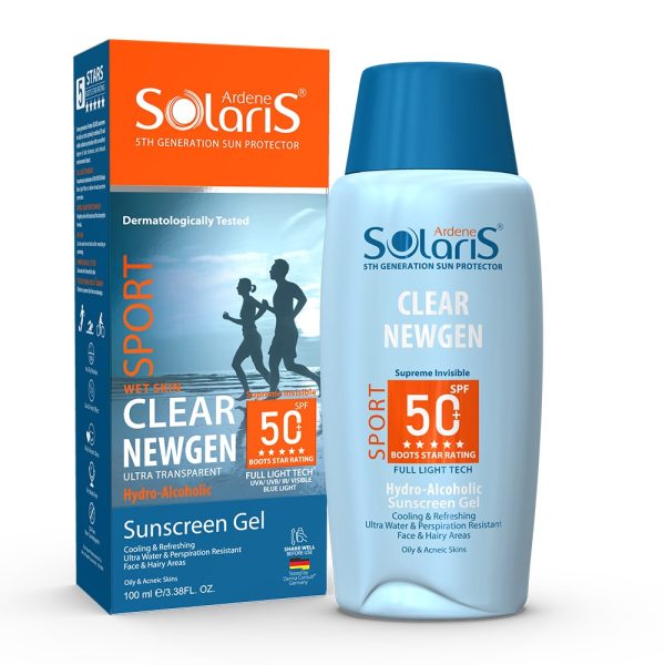 ضد آفتاب SPORT کلیر نیوژن +SPF 50 ورزشی پوست چرب کاملا نامرئی سولاریس