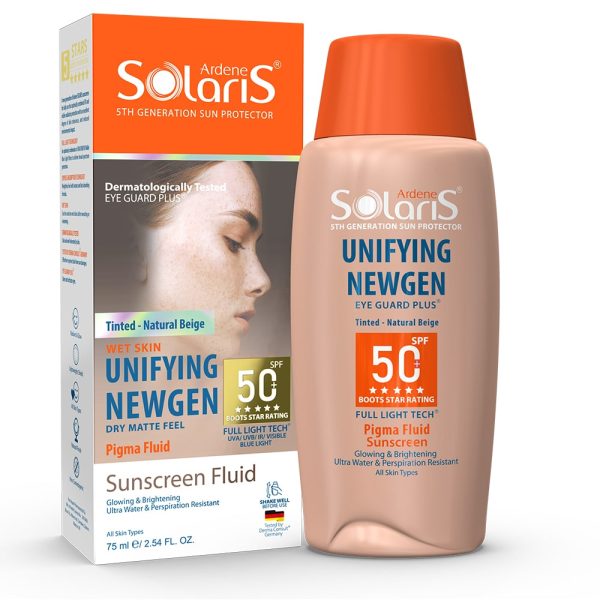 ضد آفتاب ضد لک رنگی یونی فایینگ نیوژن ( بژ طبیعی ) +SPF 50 سولاریس