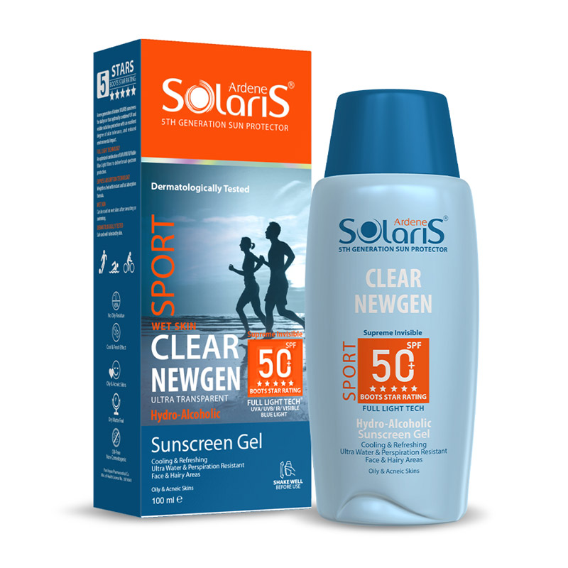 ضد آفتاب SPORT کلیر نیوژن +SPF50 ورزشی پوست چرب کاملا نامرئی سولاریس